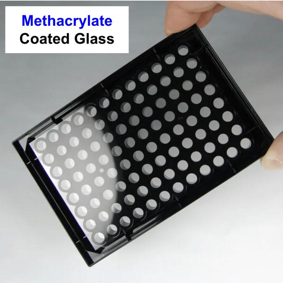 Methacrylate-coated ultra-flat 96-well plate